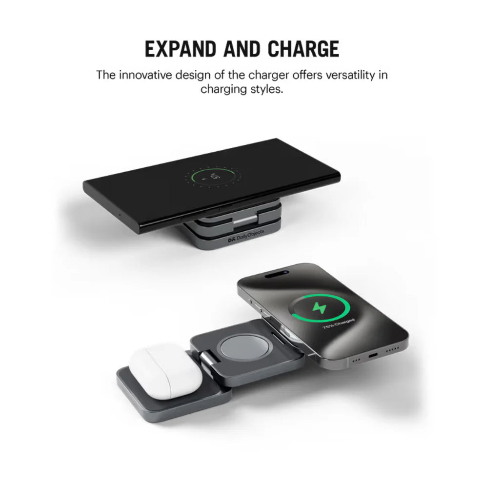 Foldaway 3-In-1 Magnetic MagSafe Wireless Charger