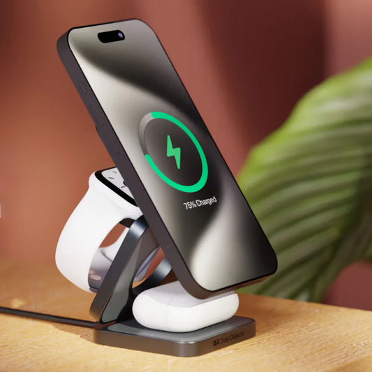 Foldaway 3-In-1 Magnetic MagSafe Wireless Charger